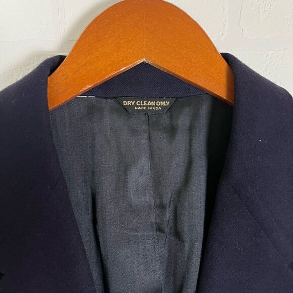 Bill Blass Mens 100% Cashmere Sports Jacket size 40-42R Navy Blue Blazer - Picture 5 of 15